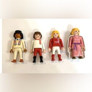 Playmobil 4520 PINK PRINCESS W/Cloak and Various Figures VTG 1993 4504 Indian